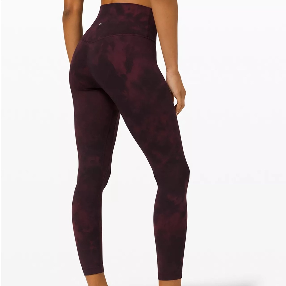 NWOT lululemon athletica Burgundy Leggings